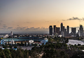 Sunset at Dodger Stadium – classic LA sports date idea
